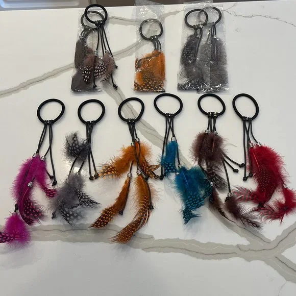 Accessories | Assortment Of Nwot Boho Feather Hair 
